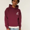 Kastiger Hoodie mit Grafik der Texas A&M University Aggies
