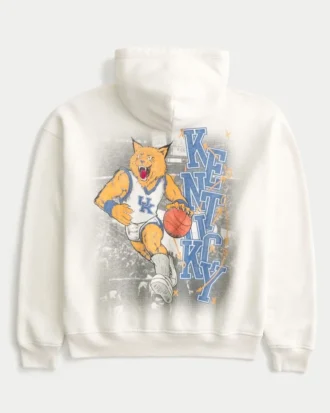 Kastiger Hoodie mit Grafik der University of Kentucky Wildcats