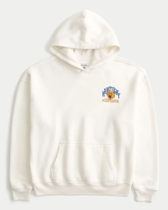 Kastiger Hoodie mit Grafik der University of Kentucky Wildcats