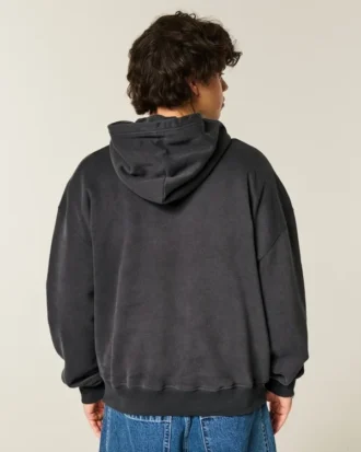 Kastiger Hoodie mit Indiana University Hoosiers-Grafik