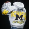 Kastiger Hoodie mit Reißverschluss und Grafik der University of Michigan Wolverines Kastiger Hoodie mit Reißverschluss und Grafik der University of Michigan Wolverines