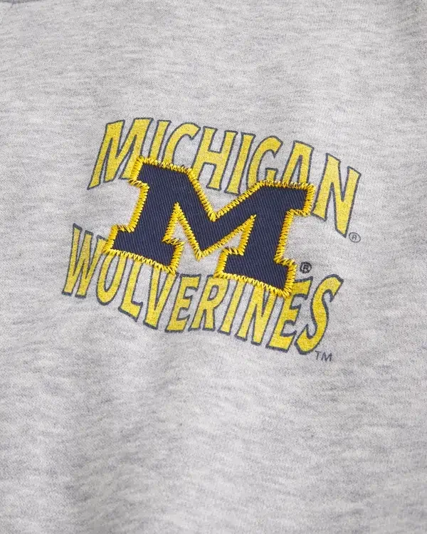 Kastiger Hoodie mit Reißverschluss und Grafik der University of Michigan Wolverines Kastiger Hoodie mit Reißverschluss und Grafik der University of Michigan Wolverines
