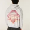 Kastiger Hoodie mit Reißverschluss und Grafik der University of Southern California Trojans
