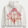 Kastiger Hoodie mit Reißverschluss und Grafik der University of Southern California Trojans