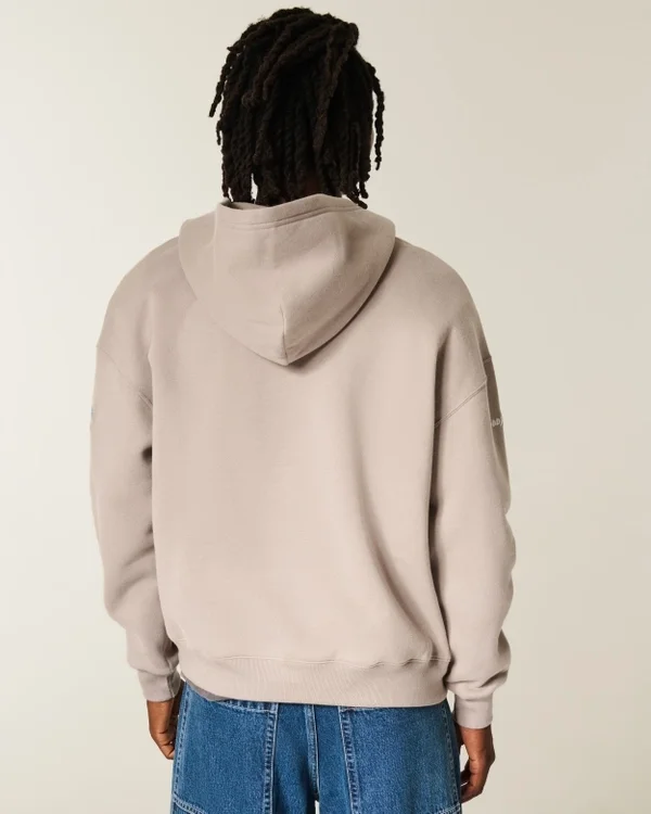 Kastiger Hoodie mit Reißverschluss und NASCAR-Grafik Kastiger Hoodie mit Reißverschluss und NASCAR-Grafik