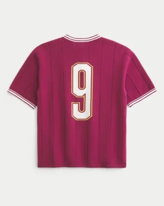 Kastiger Kurzarm-Pullover-Polo