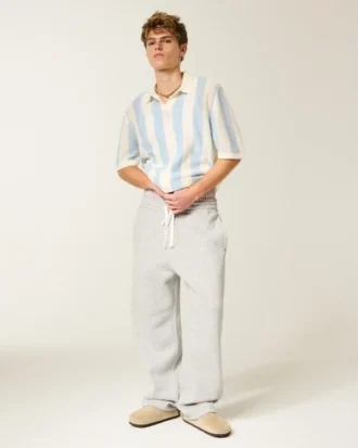 Kastiger Kurzarm-Pullover-Polo