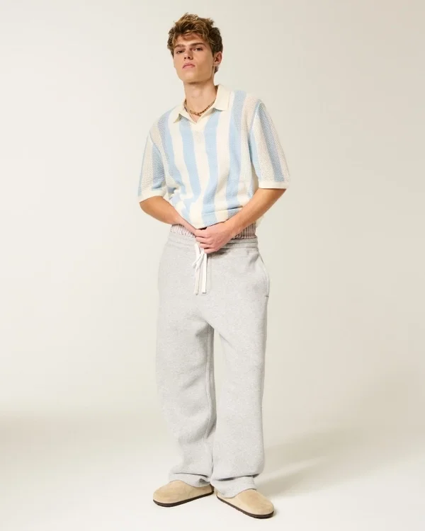 Kastiger Kurzarm-Pullover-Polo Kastiger Kurzarm-Pullover-Polo