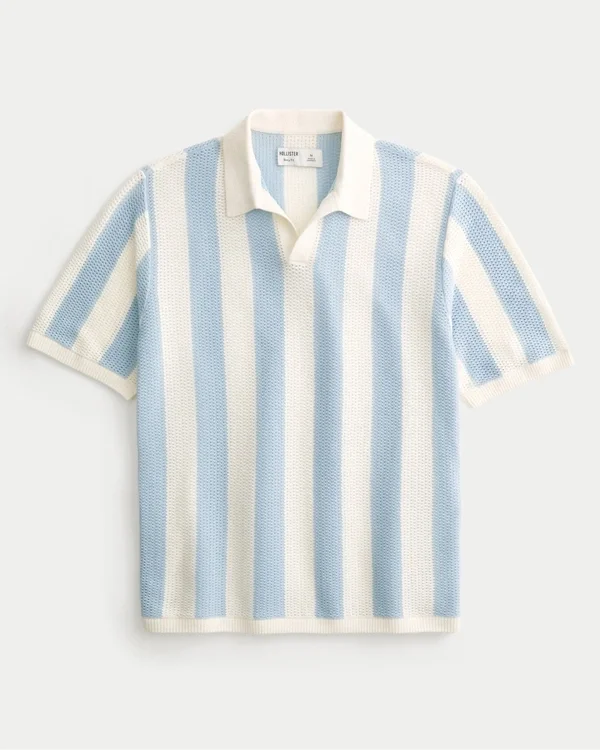 Kastiger Kurzarm-Pullover-Polo Kastiger Kurzarm-Pullover-Polo