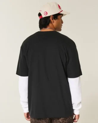 Kastiges Crew-T-Shirt aus schwerer Baumwolle Kastiges Crew-T-Shirt aus schwerer Baumwolle