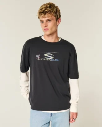 Kastiges WWE SummerSlam Grafik-T-Shirt Kastiges WWE SummerSlam Grafik-T-Shirt