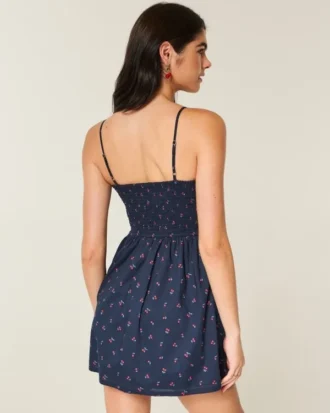 Knopf-Minikleid Knopf-Minikleid