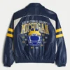 Kunstlederjacke mit Grafik der University of Michigan Wolverines Kunstlederjacke mit Grafik der University of Michigan Wolverines