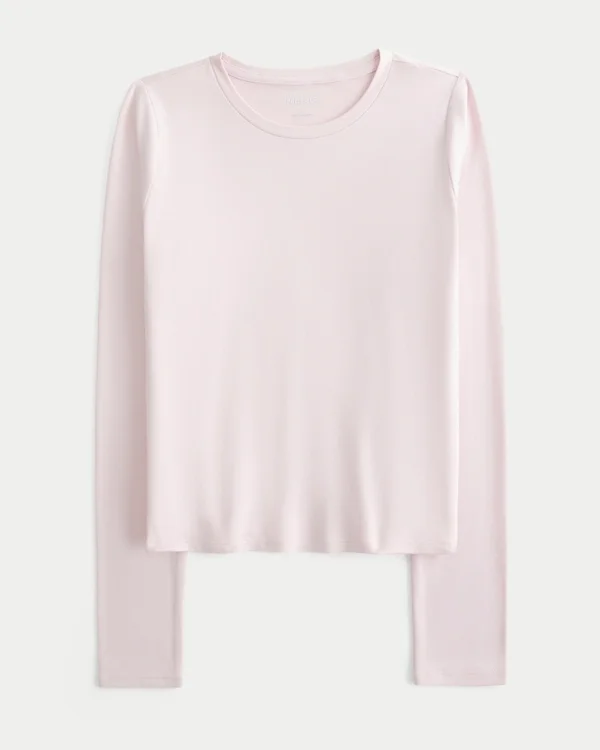 Langärmliges Baby-T-Shirt aus nahtlosem Stoff Langärmliges Baby-T-Shirt aus nahtlosem Stoff