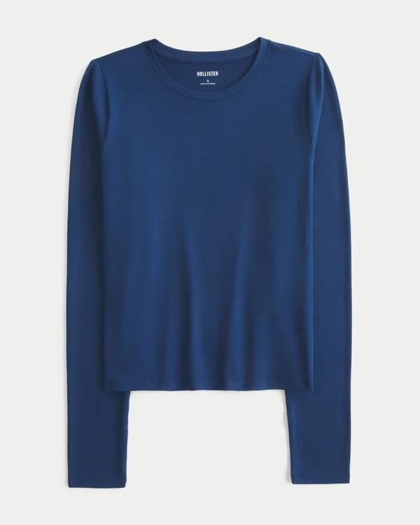 Langärmliges Baby-T-Shirt aus nahtlosem Stoff Langärmliges Baby-T-Shirt aus nahtlosem Stoff