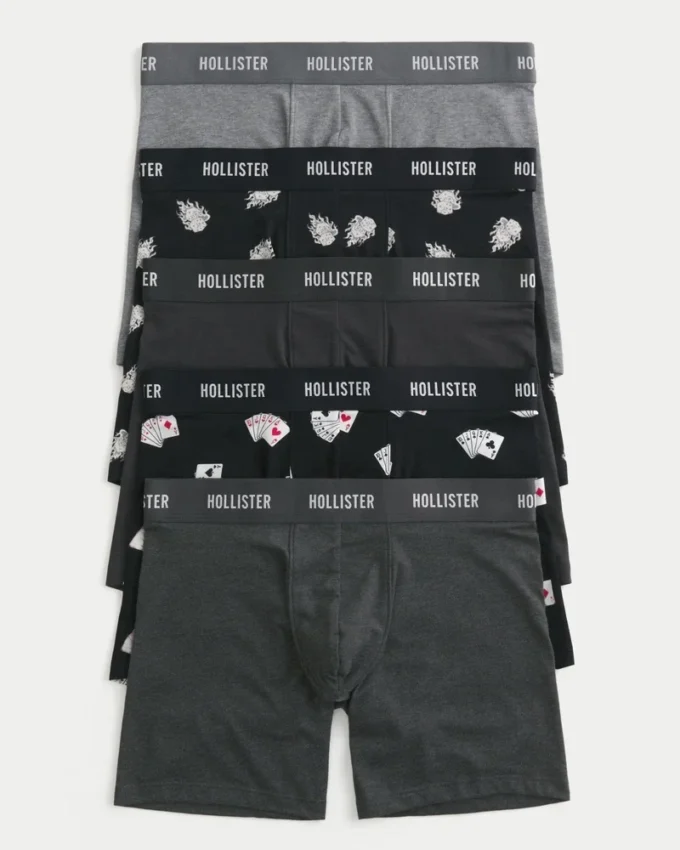 Längere Boxershorts, 5er-Pack