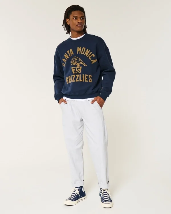 Lockere Pull-On-Hose aus Leinenmischung Lockere Pull-On-Hose aus Leinenmischung