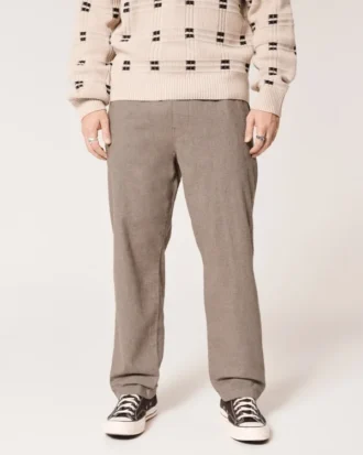 Lockere Pull-On-Hose aus Leinenmischung