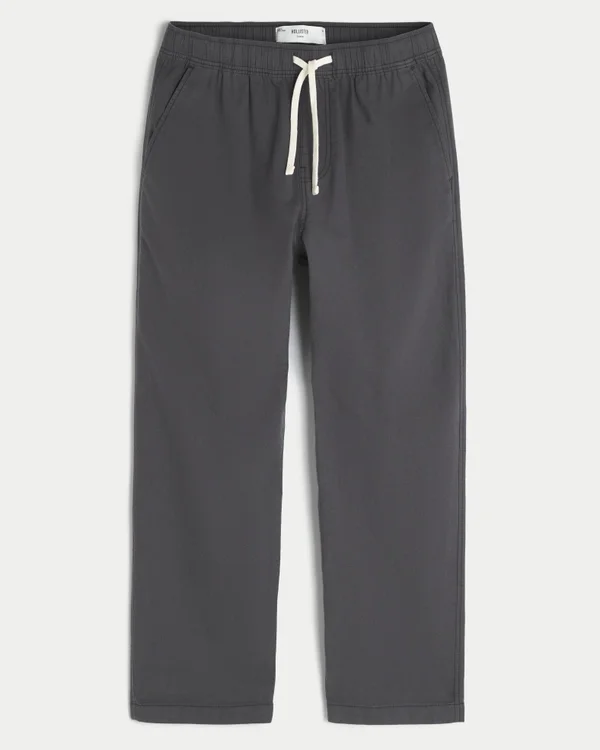 Lockere Pull-On-Hose aus Leinenmischung Lockere Pull-On-Hose aus Leinenmischung