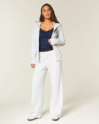 Logo-Grafik-Kapuzenjacke mit Reißverschluss Logo-Grafik-Kapuzenjacke mit Reißverschluss