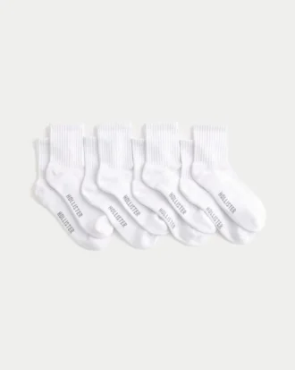 Logo Quarter-Crew Socken 4er-Pack