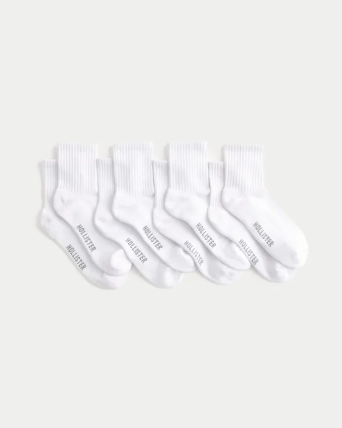 Logo Quarter-Crew Socken 4er-Pack