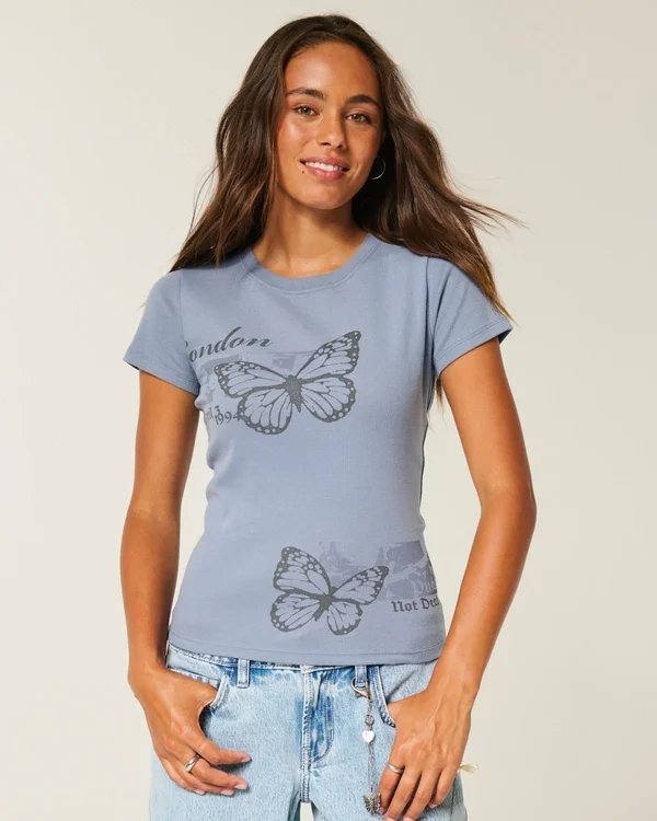 London Butterfly Graphic Baby-T-Shirt London Butterfly Graphic Baby-T-Shirt