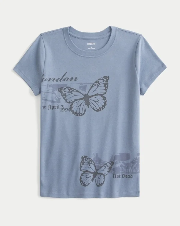 London Butterfly Graphic Baby-T-Shirt London Butterfly Graphic Baby-T-Shirt