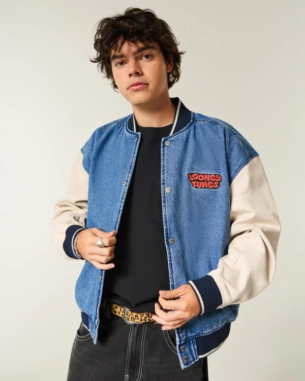 Looney Tunes Grafik-Jeansjacke Looney Tunes Grafik-Jeansjacke