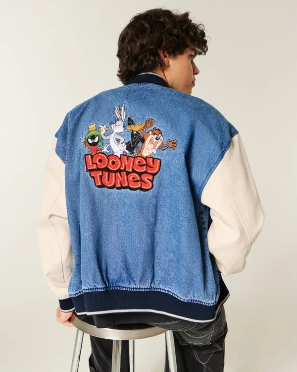 Looney Tunes Grafik-Jeansjacke Looney Tunes Grafik-Jeansjacke