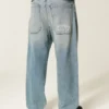 Medium Wash Hollywood Graphic Skater Baggy Jeans Medium Wash Hollywood Graphic Skater Baggy Jeans
