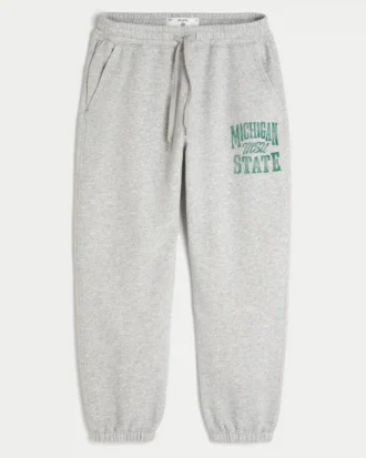 Michigan State University Spartans Grafik-Baggy-Cinch-Fleece-Jogginghose