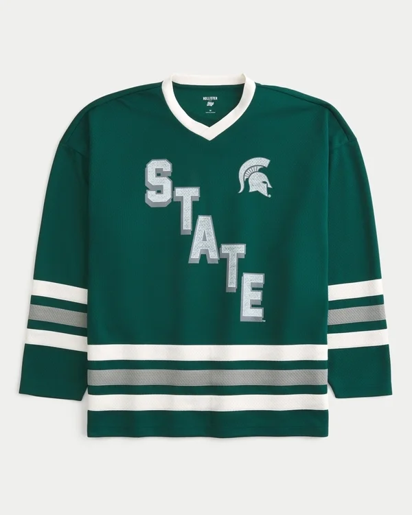 Michigan State University Spartans Grafik-Hockey-Trikot Michigan State University Spartans Grafik-Hockey-Trikot