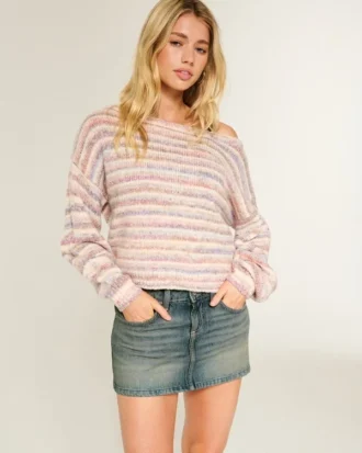 Minirock aus Denim mit niedriger Leibhöhe Minirock aus Denim mit niedriger Leibhöhe