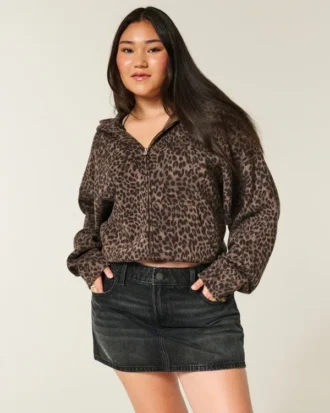 Minirock aus Denim mit niedriger Leibhöhe Minirock aus Denim mit niedriger Leibhöhe