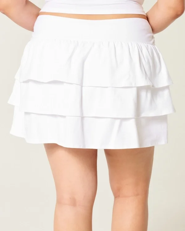 Minirock mit Rüschenstrick Minirock mit Rüschenstrick