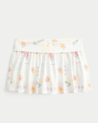 Minirock mit Umschlag