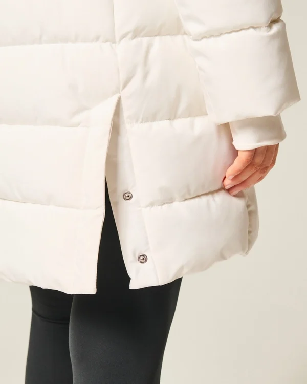 Mit Kunstfell gefütterter Puffer-Parka Mit Kunstfell gefütterter Puffer-Parka