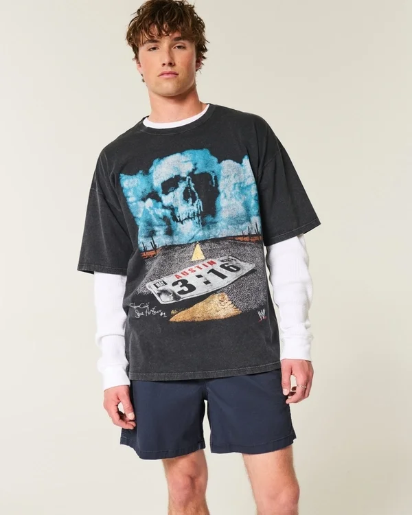 Mittellange Twill-Shorts zum Hineinschlüpfen Mittellange Twill-Shorts zum Hineinschlüpfen