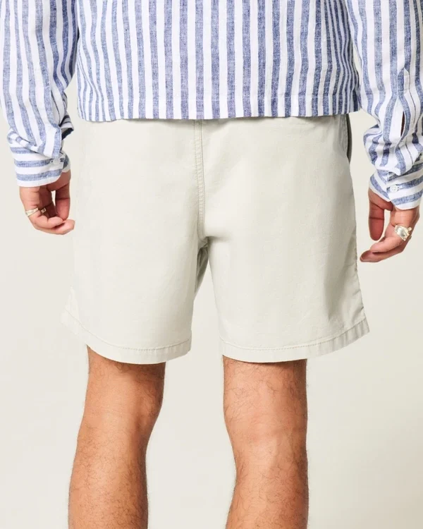 Mittellange Twill-Shorts zum Hineinschlüpfen Mittellange Twill-Shorts zum Hineinschlüpfen