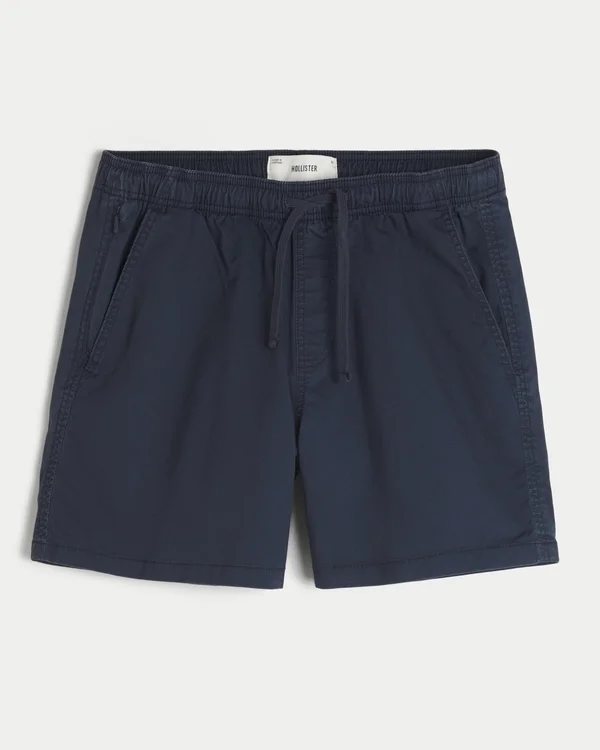 Mittellange Twill-Shorts zum Hineinschlüpfen Mittellange Twill-Shorts zum Hineinschlüpfen