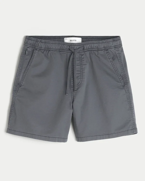 Mittellange Twill-Shorts zum Hineinschlüpfen Mittellange Twill-Shorts zum Hineinschlüpfen