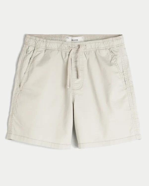 Mittellange Twill-Shorts zum Hineinschlüpfen Mittellange Twill-Shorts zum Hineinschlüpfen