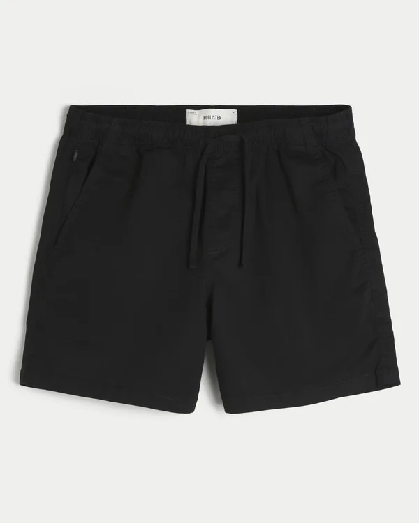 Mittellange Twill-Shorts zum Hineinschlüpfen Mittellange Twill-Shorts zum Hineinschlüpfen