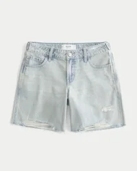 Niedrige Leibhöhe, helle Waschung, verstellbarer Bund, baggy Jort