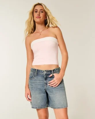 Niedrige Leibhöhe, mittlere Waschung, verstellbarer Bund, baggy Jort