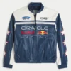 Oracle Red Bull Racing Grafik-Kunstlederjacke Oracle Red Bull Racing Grafik-Kunstlederjacke