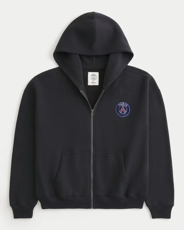 Paris Saint-Germain F.C. Grafik-Kapuzenjacke mit Reißverschluss Paris Saint-Germain F.C. Grafik-Kapuzenjacke mit Reißverschluss