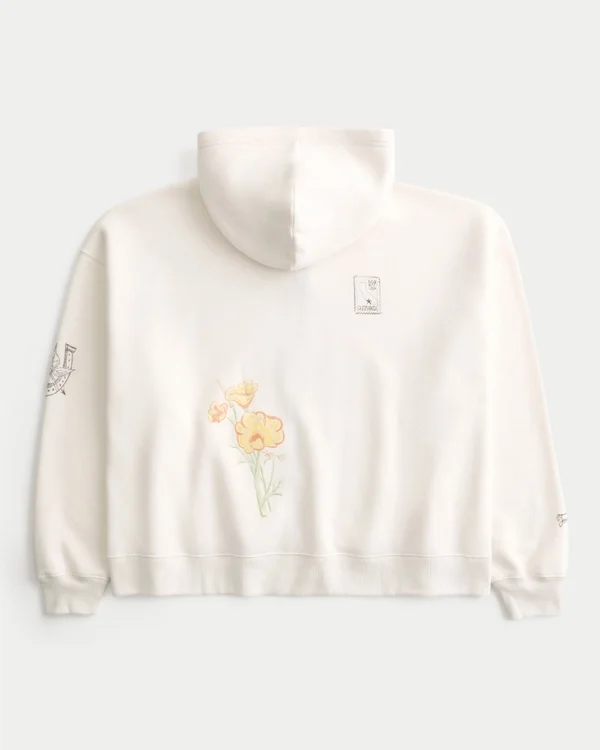 Rectangle Fit Los Angeles Graphic Zip-Up Hoodie Rectangle Fit Los Angeles Graphic Zip-Up Hoodie