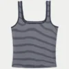 Rippstrick-Tanktop mit Rundhalsausschnitt Rippstrick-Tanktop mit Rundhalsausschnitt